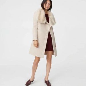 Club Monaco 80% wool coat - light pink / cream